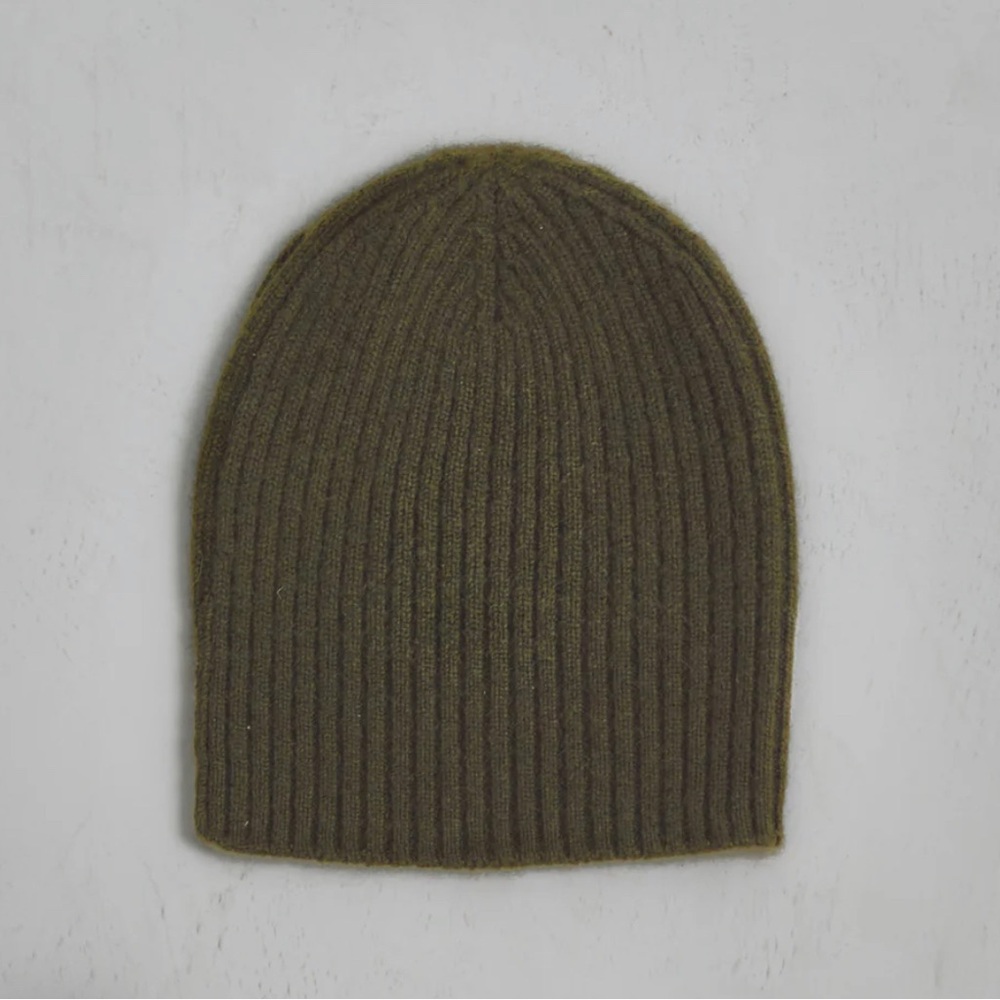 Jenni Kayne Olive Cashmere Beanie